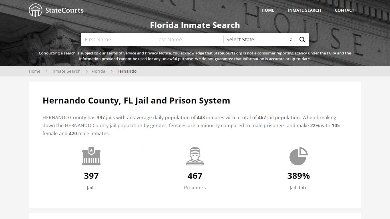 Hernando County, FL Inmate Search - StateCourts